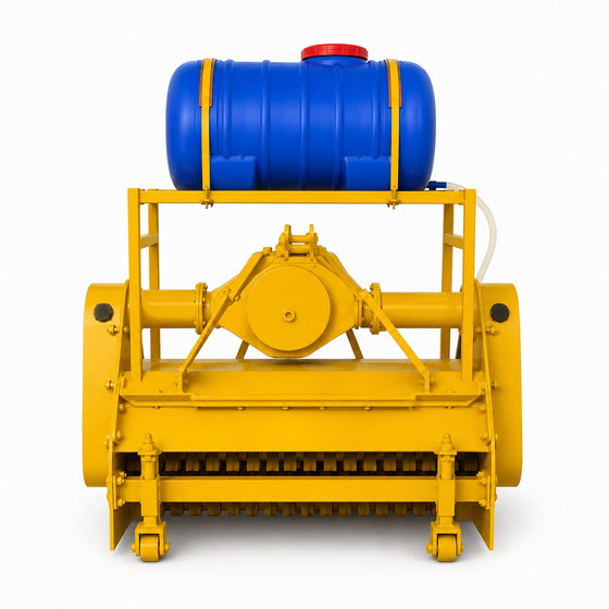 Tractor-Mounted Road Grooving Machine with Water Tank